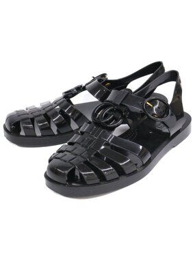 Gucci GG Marmont Rubber Gurkha Sandals